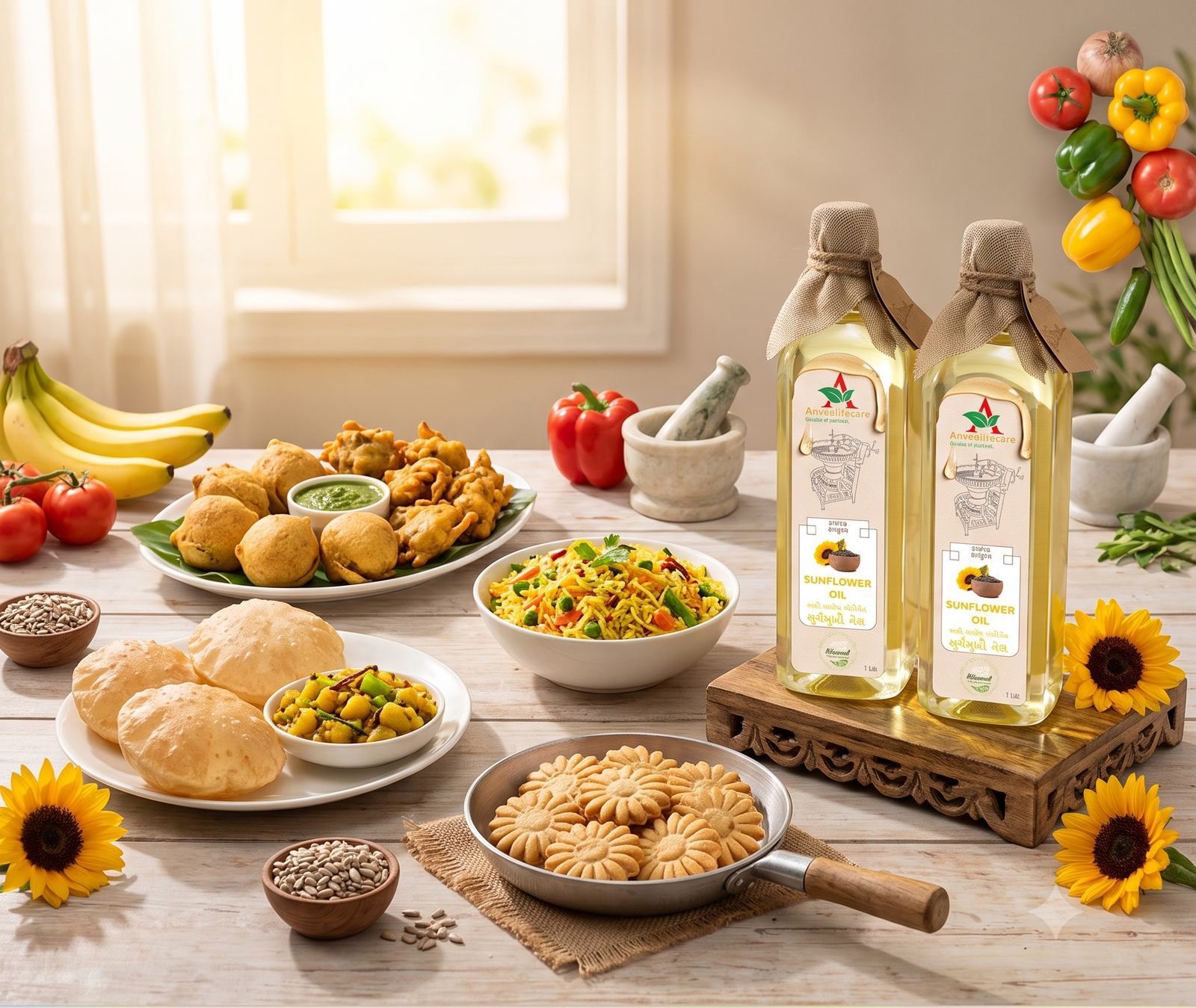 Anveelifecare Cold-Pressed Sunflower Oil - Wooden cold pressed , Pure Kachi Ghani and Traditionally Processed - Image 4